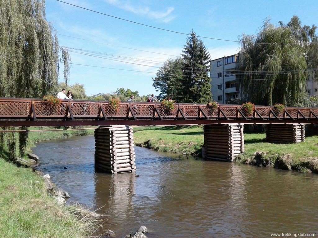 Pod din lemn peste Tarnava Mare - Odorheiu Secuiesc