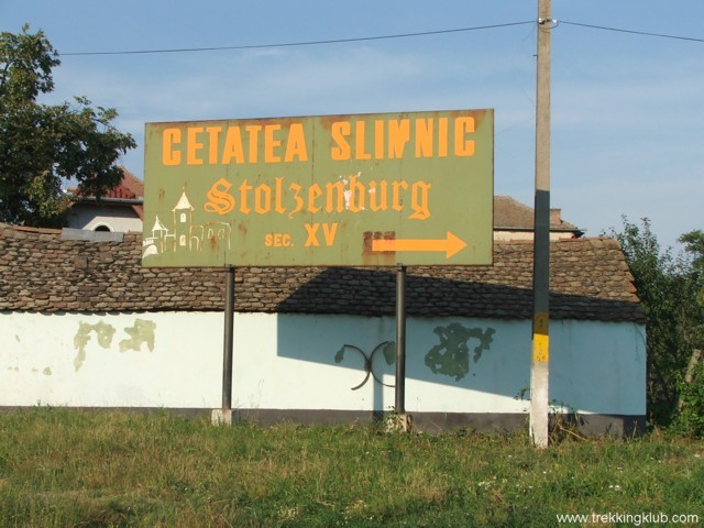 Spre cetatea Slimnic Cetatea Slimnic