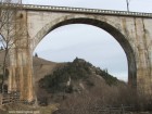 Viaductul Mina In spate buncarul Cetatea Bufnitei Viaduct Mina Valea Garbea