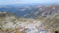 Saua Tecanu - Muntii Parang Spre nord-est Saua Tecanu Parang