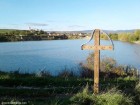 Lacul Spalatorul de pietre - Racu Cruce veche din lemn Garciu Racu Lacul cu limba Spalatorul de pietre