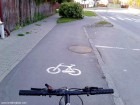 Drum marcat de bicicleta
