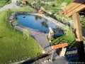 Un fel de cetate - Porumbenii Mari Lacul fara fund privit de sus Porumbenii Mari cetate turn panorama