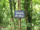 Cascada La Vaioaga Tablita indicatoare Cascada Vaioaga