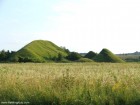Piramidele de langa Apold Piramidele privite dinspre sosea Apold piramide