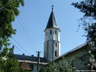 Biserica catolica Calugareni Turnul bisericii Calugareni biserica catolica