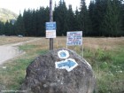 Cetatea Zanelor - Covasna Marcaj punct albastru Cetatea Zanelor Covasna