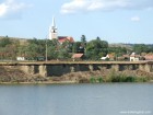In fundal biserica din Garciu In fundal biserica din Garciu