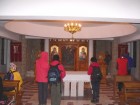 Manastirea Carmelitana din Luncani Altarul in stil ortodox de la subsol carmelitani luncani