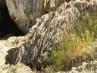 Gurile vechilor mine de sare de la Targu Ocna Strate de sare in fundul Minei 2 - detaliu targu ocna mine sare